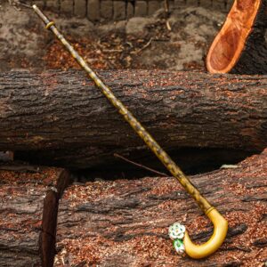 Ornate Blossom Wooden Walking Stick