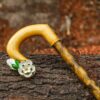Ornate Blossom Wooden Walking Stick