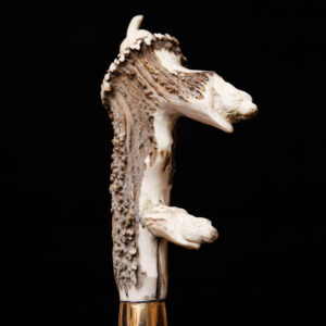 Mermaid Carved Wooden Walking Stick – Handcrafted Fantasy Cane for Ocean Lovers & Collectors