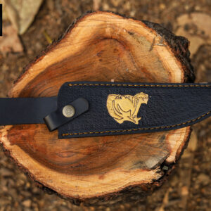 Golden Lion Antler Bowie Knife – Handcrafted Collector’s Edition by SKS Enterprises