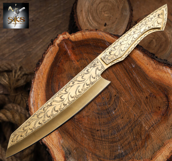 Custom Engraved Fixed Blade Knife – Handmade Damascus Steel Outdoor Knife with Personalized Blade